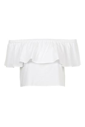 Topshop Petite Off-the-shoulder Bardot Blouse