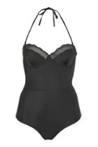 Topshop Scallop Structure Swimsuit