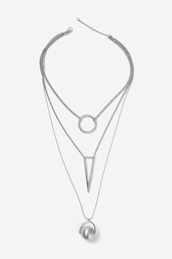 Topshop Circle And Ball Shape Pendant Necklace