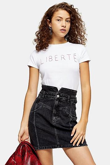 Topshop Petite Liberte T-shirt