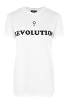 Topshop 'revolution' Slogan T-shirt