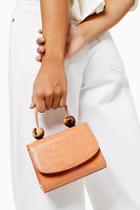 Topshop Mason Apricot Crocodile Mini Bag