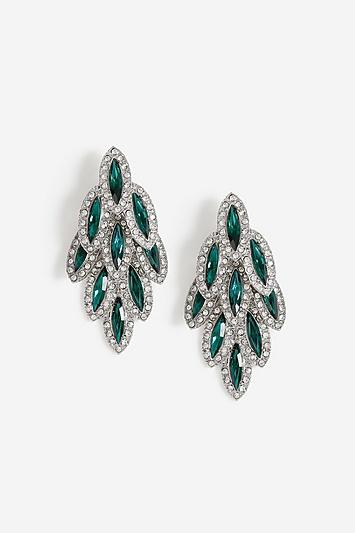 Topshop *stoned Multirow Drop Earrings