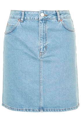 Topshop Moto High-waisted Denim Skirt