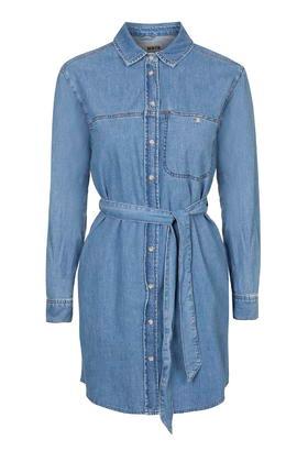 Topshop Moto Denim Shirtdress