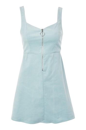 Topshop Cord Pinafore Dress