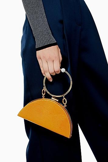 Topshop Gabs Mustard Grab Bag