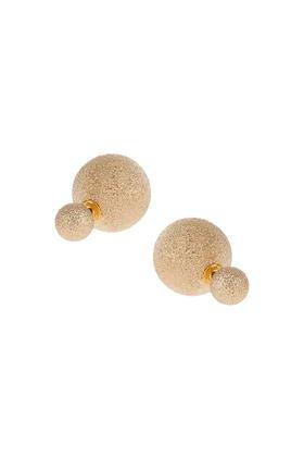 Topshop Ball Front And Back Earrings