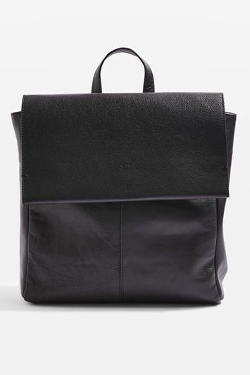 Topshop Premium Leather Clean Backpack
