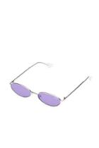 Topshop *silver & Violet Clout Sunglasses By Quay