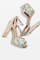 Topshop Margot Jacquard Heeled Platforms