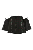 Topshop Linear Cactus Bardot Top