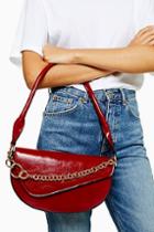 Topshop Sienna Red Shoulder Bag