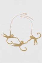 Topshop Mirrored Monkey Necklace