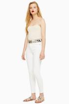 Topshop Off White Jamie Jeans