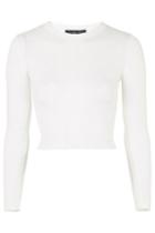 Topshop Petite Ribbed Cropped Sweater