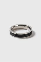 Topshop Tomboy Stainless Steel Rubber Ring