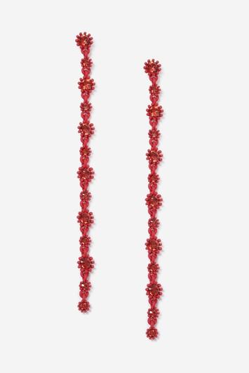 Topshop Deadly Blood Red Drop Earrings