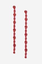 Topshop Deadly Blood Red Drop Earrings