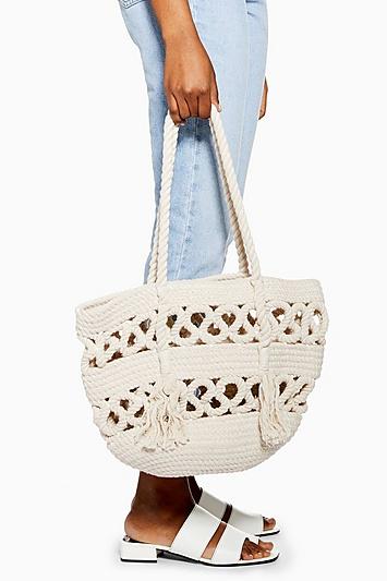 Topshop Seychelles Rope Tote Bag