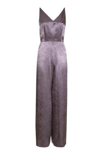 Topshop Metallic Strappy Jumpsuit