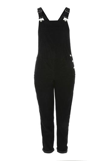Topshop Petite Cord Slim Leg Dungarees