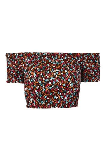 Topshop Ditsy Gypsy Crop Top