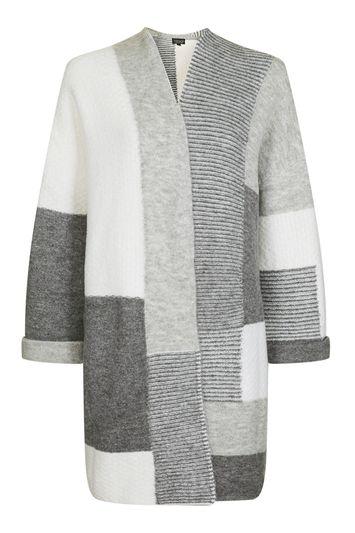 Topshop Patchwork Cardigan
