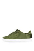 Topshop Catseye Satin Lace Up Trainers
