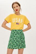 Topshop Petite 'usaf' Cropped T-shirt By Tee & Cake