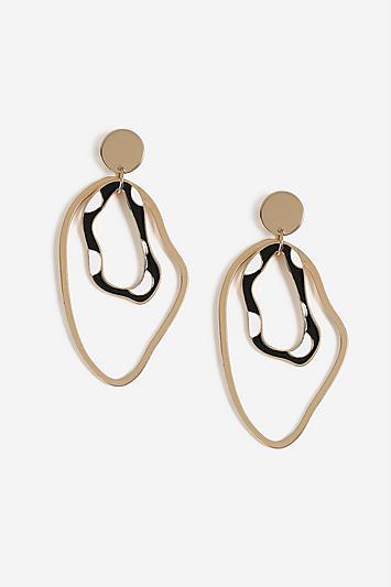 Topshop Polka Dot Hoop Earrings