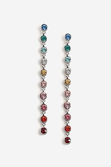Topshop Rainbow Stone Drop Earrings