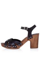 Topshop Nina Two-part Wedge Sandals