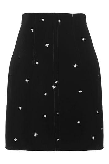 Topshop *silvius Mini Skirt By Unique