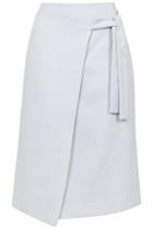 Topshop Petite Wrap Tie Midi Skirt
