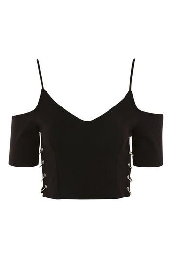 Topshop Bardot Crop Top