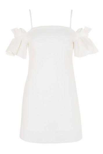Topshop Structured Frill Dress