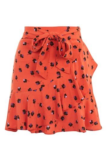 Topshop Petite Floral Mini Skirt