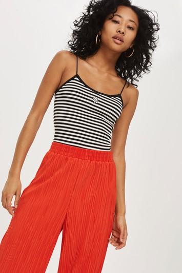 Topshop Daisy Striped Vest