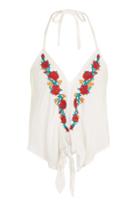 Topshop Embroidered Halterneck Top By Band Of Gypsies