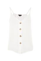 Topshop Button Front Camisole Top