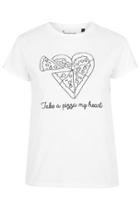 Topshop Petite Exclusive Pizza My Heart Tee By Tee And Cake