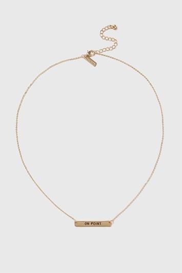 Topshop On Point Bar Necklace