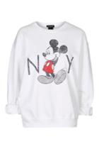Topshop Vintage Mickey Mouse Sweatshirt