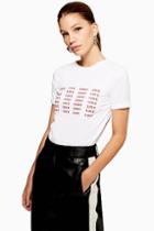 Topshop Petite First Love Repeat T-shirt