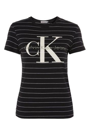 Topshop Stripe T-shirt By Calvin Klein