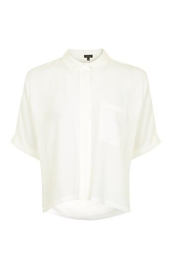 Topshop Tall Pocket Detail Shirt