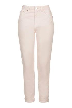 Topshop Moto Pink Coloured Mom Jeans