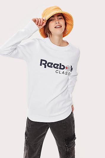 Topshop Crew Neck Sweatshirt By Reebok