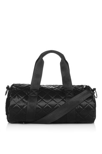 Topshop Satin Quilt Gym Bag